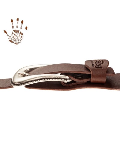 Tracolla per Chitarra e Basso Marrone Vera Pelle Conciata Al Vegetale 7 Cm Solea Twin Buckle TC Core 