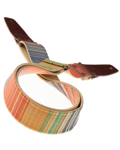 stripe sc retrò rainbow 5 cm terminali marrone fibbia ottone