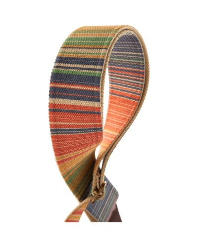 stripe sc retrò rainbow 5 cm terminali marrone fibbia ottone