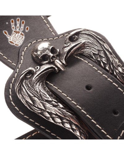 reverse buckle rs core nero 7 cm fibbia 2 tenebris aquilae argento