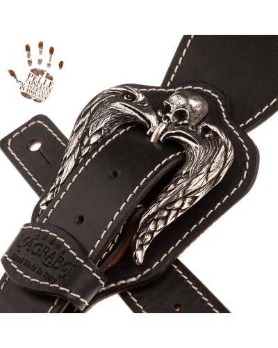 reverse buckle rs core nero 7 cm fibbia 2 tenebris aquilae argento