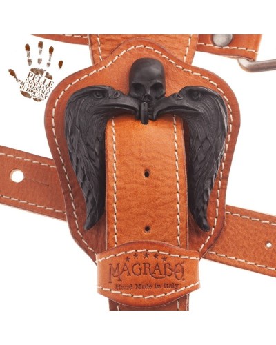 reverse buckle rs core marrone 7 cm fibbia 2 tenebris aquilae nero