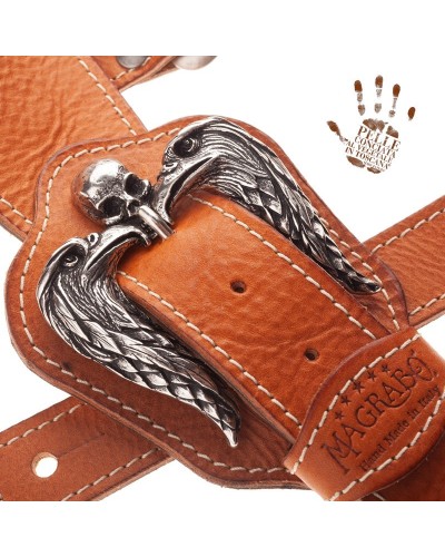 reverse buckle rs core marrone 7 cm fibbia 2 tenebris aquilae argento