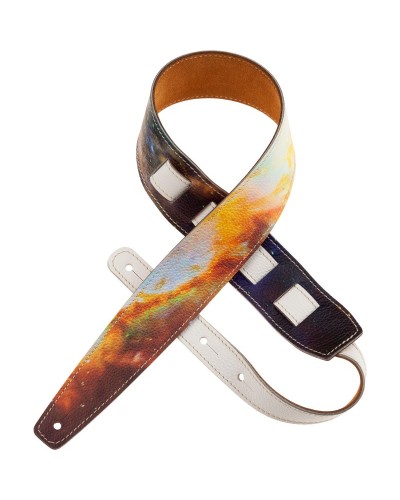 Guitar Strap Multicolor Genuine Leather 6 Cm Holes HS Print