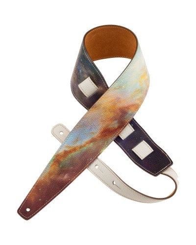 Guitar Strap Multicolor Genuine Leather 8 Cm Holes HS Print