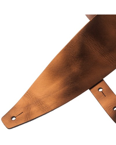 Guitar Strap Bronze Genuine Leather 10 Cm Holes HC Metallic