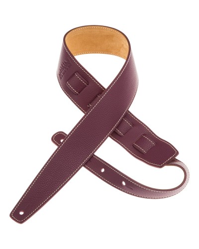 Guitar Strap Violet Genuine Leather 6 Cm Holes HS Colors