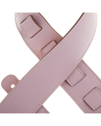 Guitar Strap Violet Genuine Leather 6 Cm Holes HS Colors