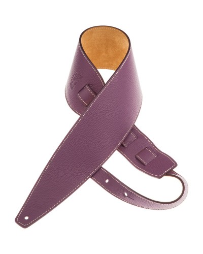 Guitar Strap Violet Genuine Leather 10 Cm Holes HS Colors