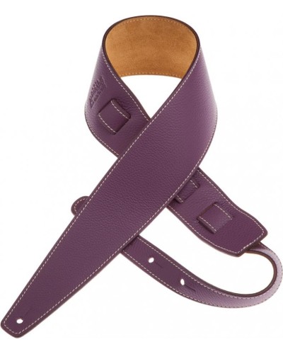 Guitar Strap Violet Genuine Leather 8 Cm Holes HS Colors