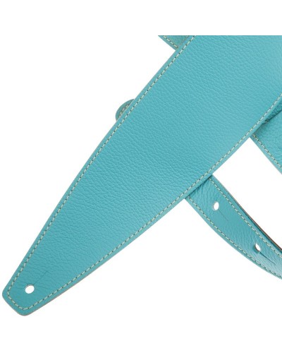 Guitar Strap Green Genuine Leather 10 Cm Holes HS Colors