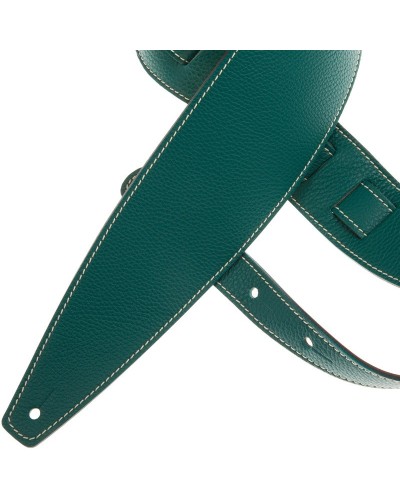 Guitar Strap Green Genuine Leather 10 Cm Holes HS Colors