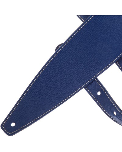 Guitar Strap Blu Genuine Leather 10 Cm Holes HS Colors