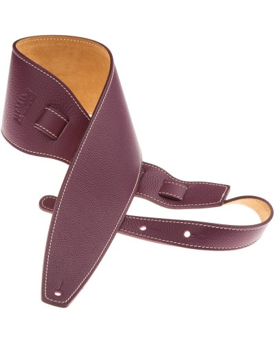 Guitar Strap Violet Genuine Leather 10 Cm Holes HS Colors