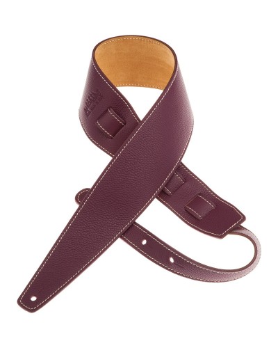 Guitar Strap Violet Genuine Leather 8 Cm Holes HS Colors