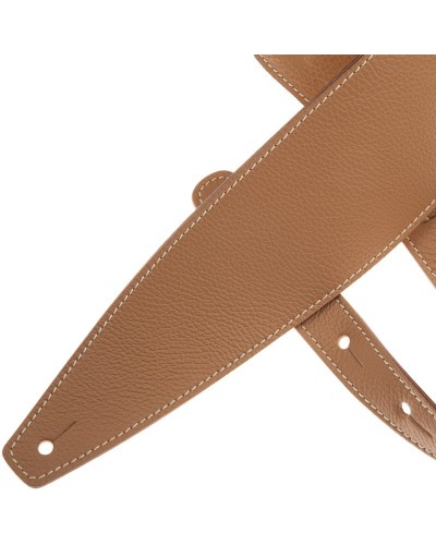 Guitar Strap Cappuccino Genuine Leather 10 Cm Holes HS Colors