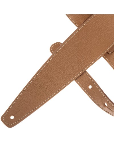 Guitar Strap Cappuccino Genuine Leather 8 Cm Holes HS Colors