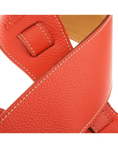 Guitar Strap Rose Genuine Leather 8 Cm Holes HS Colors