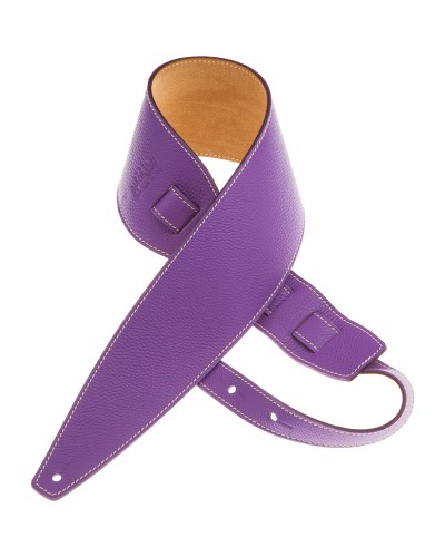 Guitar Strap Violet Genuine Leather 10 Cm Holes HS Colors