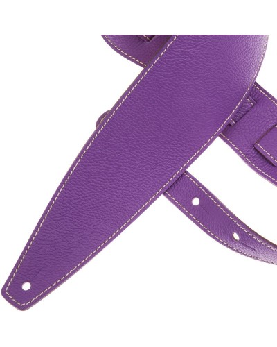 Guitar Strap Violet Genuine Leather 10 Cm Holes HS Colors