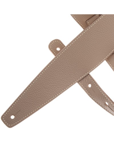 Guitar Strap Kaki Genuine Leather 8 Cm Holes HS Colors