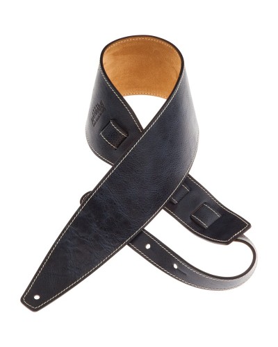 Guitar Strap Blu Genuine Leather 10 Cm 885 Holes HS Aged