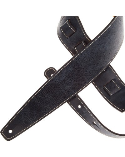 Guitar Strap Blu Genuine Leather 8 Cm 885 Holes HS Aged