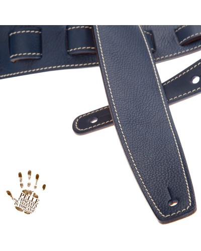 Guitar Strap Blu Certified Vegetable Tanned Leather 6 Cm Holes HS Core