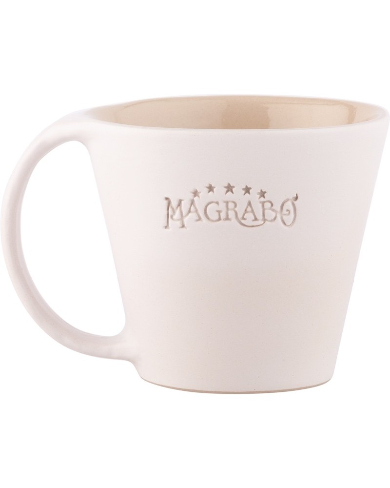 magrabò guitar straps | magrabò mug in grès by the ceramiche bucci, white