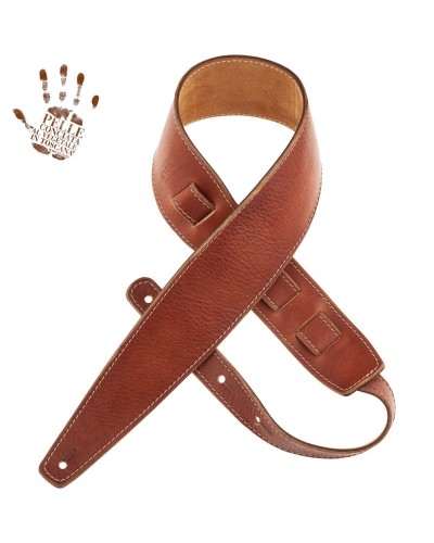 magrabò guitar straps | holes hs stone washed brown 8 cm