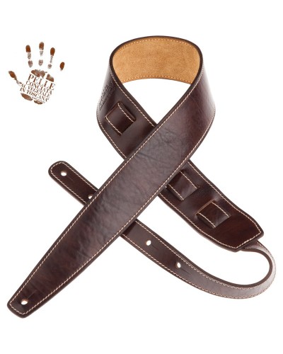 magrabò guitar straps | holes hs stone washed mahogany 6 cm