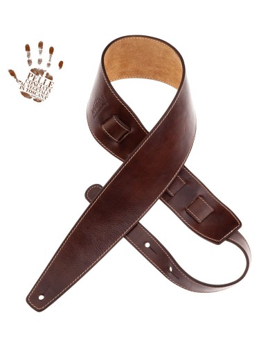 magrabò guitar straps | holes hs stone washed mahogany 8 cm