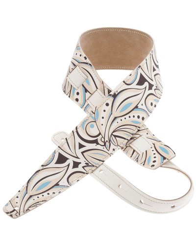 magrabò guitar straps | holes hs print graphic 01 light bluee 8 cm