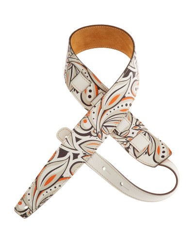 magrabò guitar straps | holes hs print graphic 01 orange 6 cm