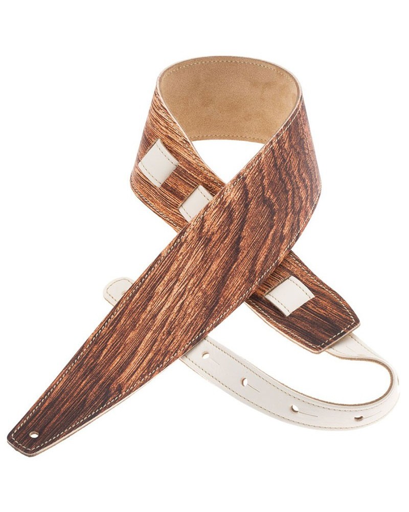 magrabò guitar straps | holes hs print wood 01 8 cm