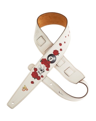 Guitar Strap Ocra Cotton And Genuine Leather 5 Cm Twinkle Stripe SC Cotton WashedOcra Cotton And Genuine Leather 5 Cm Twinkle St