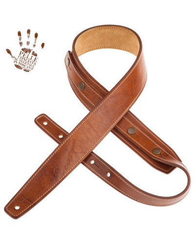 magrabò guitar straps | buttons bs stone washed brown 5 cm