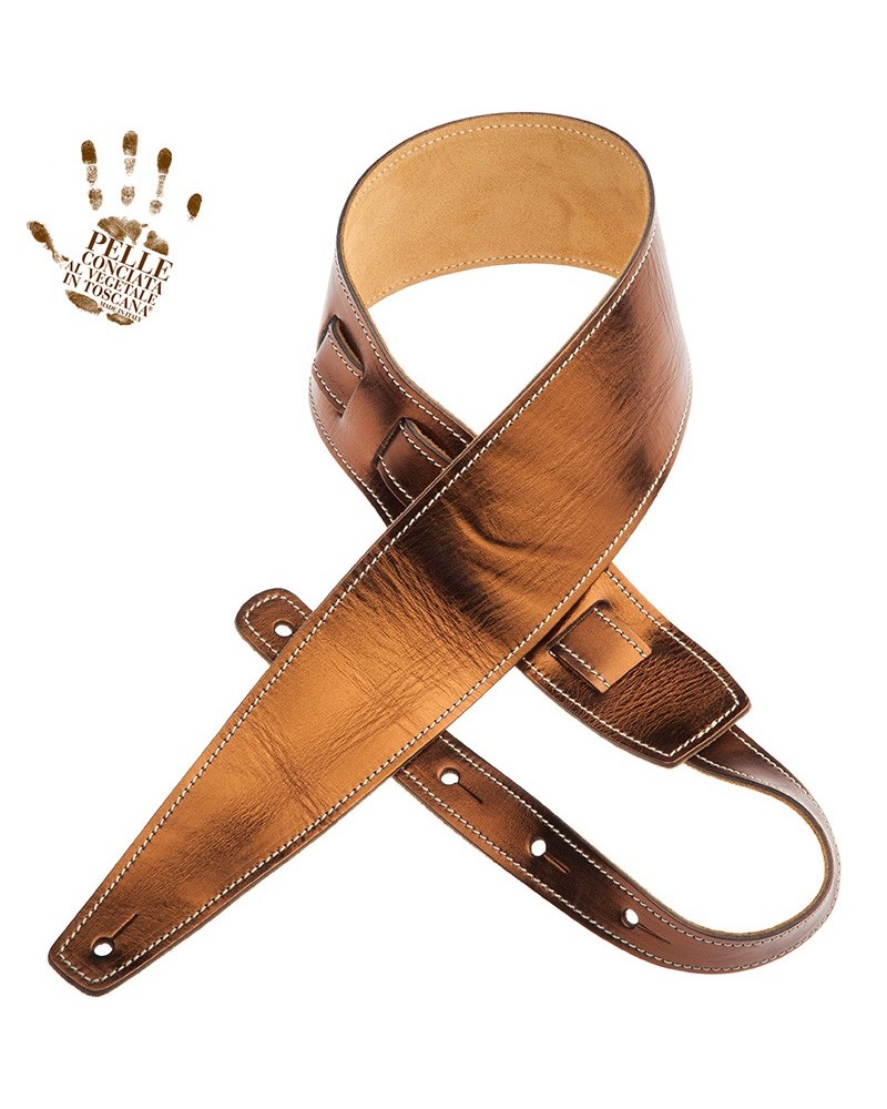 magrabò guitar straps | holes hs metallic bronze 8 cm