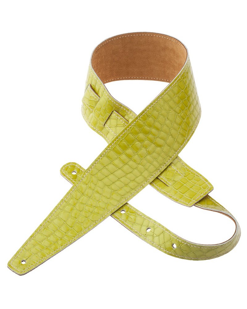 magrabò guitar straps | holes hs select cocco lux acid green 8 cm