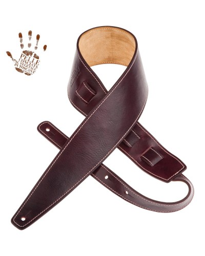 magrabò guitar straps | holes hs stone washed bordeaux 8 cm