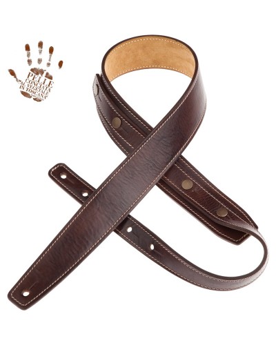 magrabò guitar straps | buttons bs stone washed mahogany 5 cm