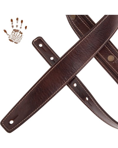 magrabò guitar straps | buttons bs stone washed mahogany 5 cm