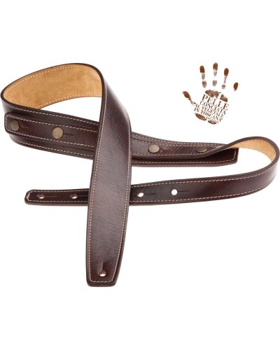 magrabò guitar straps | buttons bs stone washed mahogany 5 cm