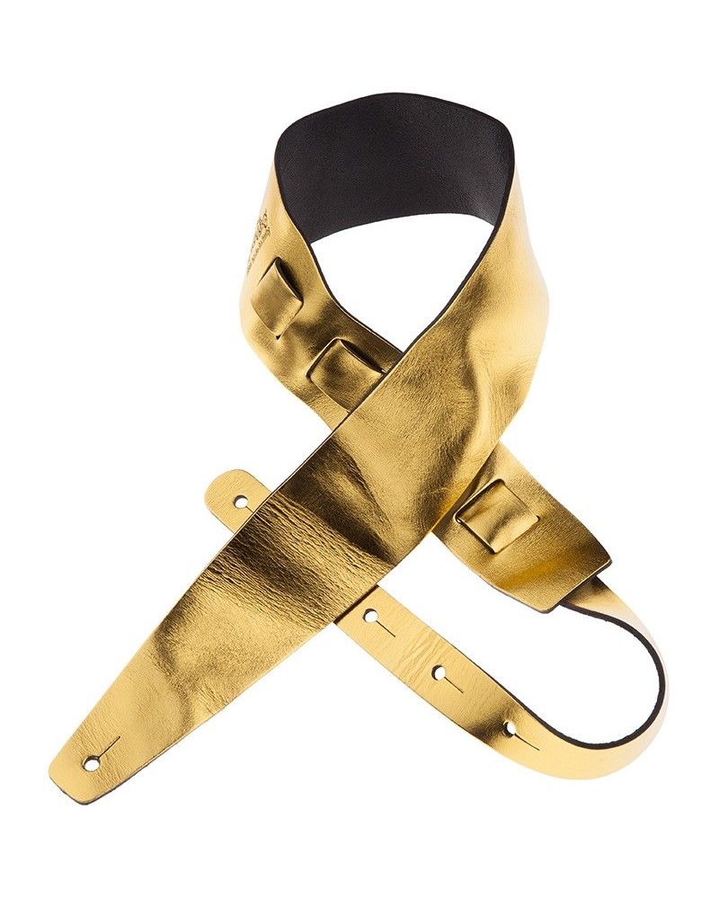 magrabò guitar straps | holes hc metallic gold 8 cm