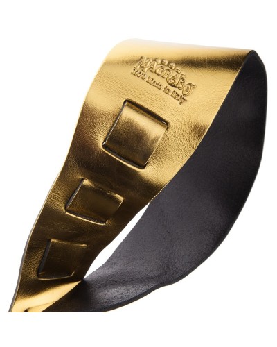 magrabò guitar straps | holes hc metallic gold 8 cm