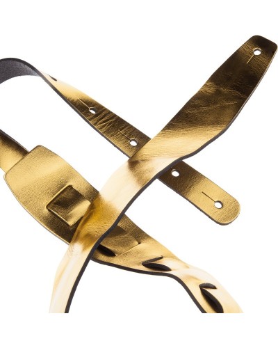 magrabò guitar straps | holes hc metallic gold 8 cm