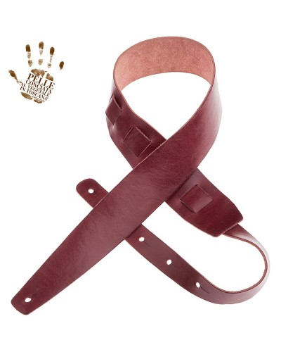 magrabò guitar straps | holes hc stone washed bordeaux 6 cm