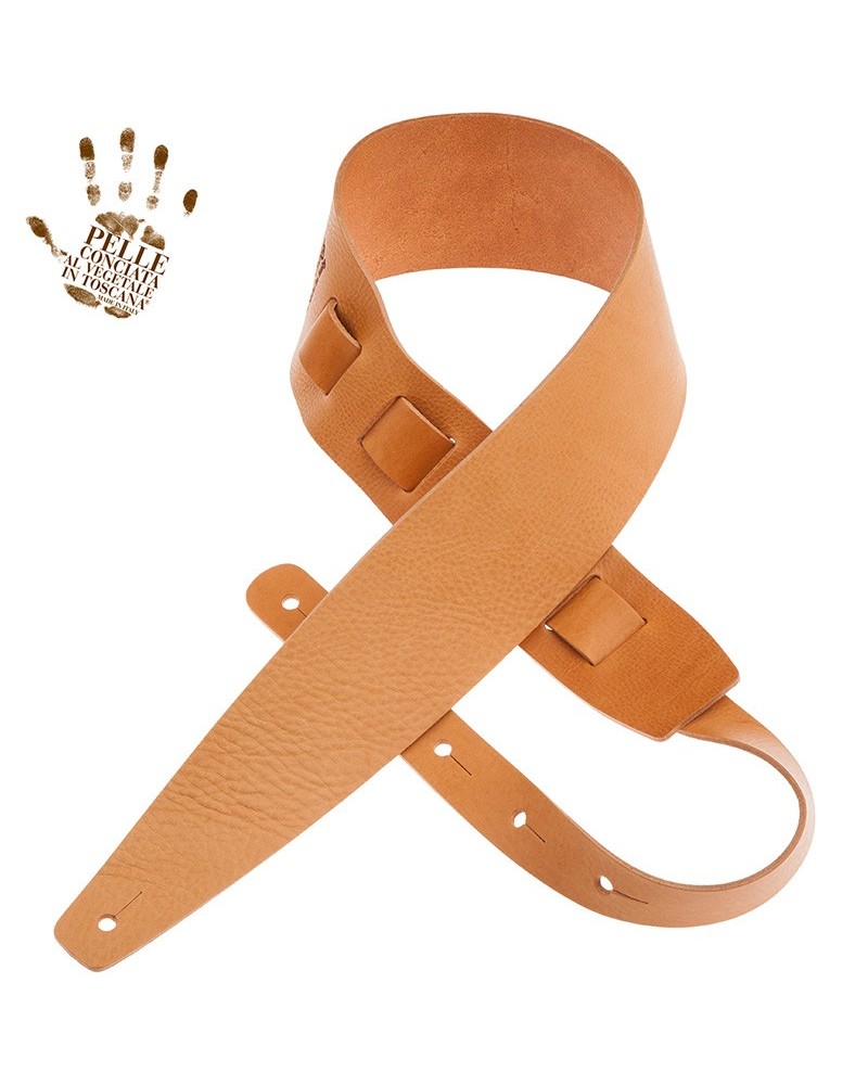 magrabò guitar straps | holes hc core light brown 8 cm