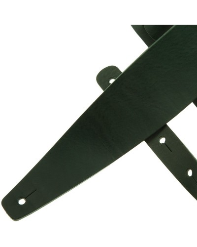 Tracolla per Chitarra e Basso Verde Vera Pelle Conciata Al Vegetale 8 Cm Holes HC Core 