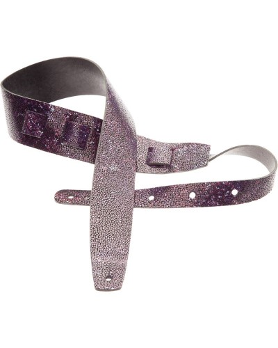 magrabò guitar straps | holes hc embossed seurat violet 6 cm